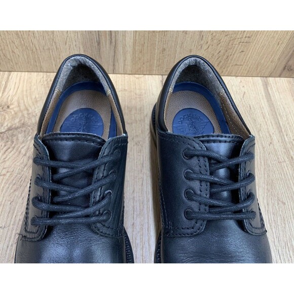 Dockers Dress Shoes Mens 7.5 M Gordon Oxford Black Leather Cap Toe 90-2214 - Picture 8 of 16
